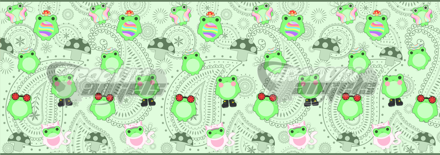 Colorful Rave Frog Pashmina