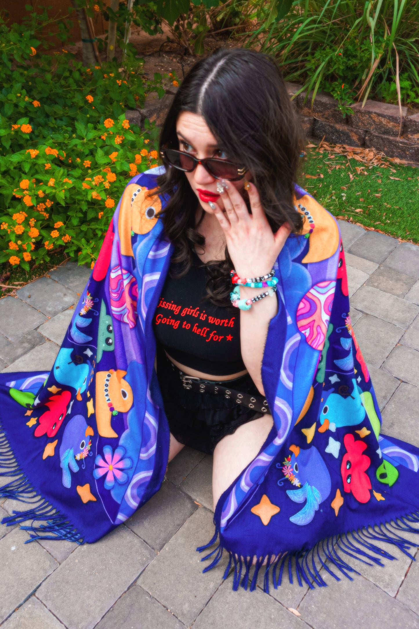 Alien Ab-DUCK-tion Pashmina