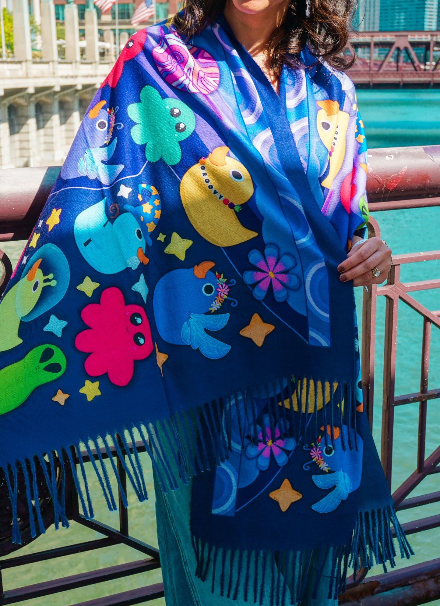 Alien Ab-DUCK-tion Pashmina